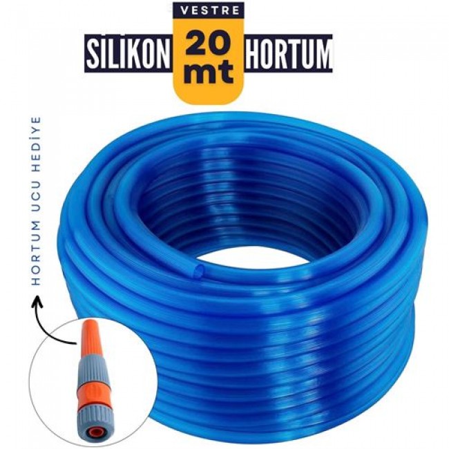 Renkmix 20 Metre Silikonlu Bahçe Hortumu Sulama Aparatı Hedi̇yeli̇ 712342