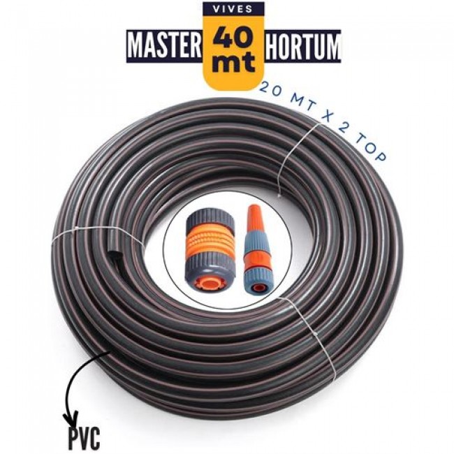 Renkmix 40 Metre Master Bahçe Hortumu Sulama Aparatı Hedi̇yeli̇ 712344