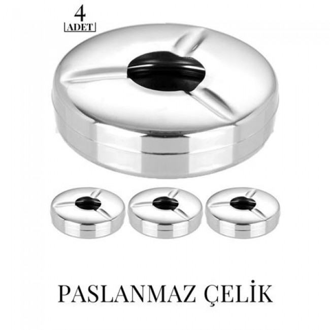 Renkmix 4 Lü Set çelik Küllük Vercher Design 718943