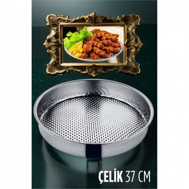 Renkmix çiğköfte Tepsisi çelik 37 Cm 720240