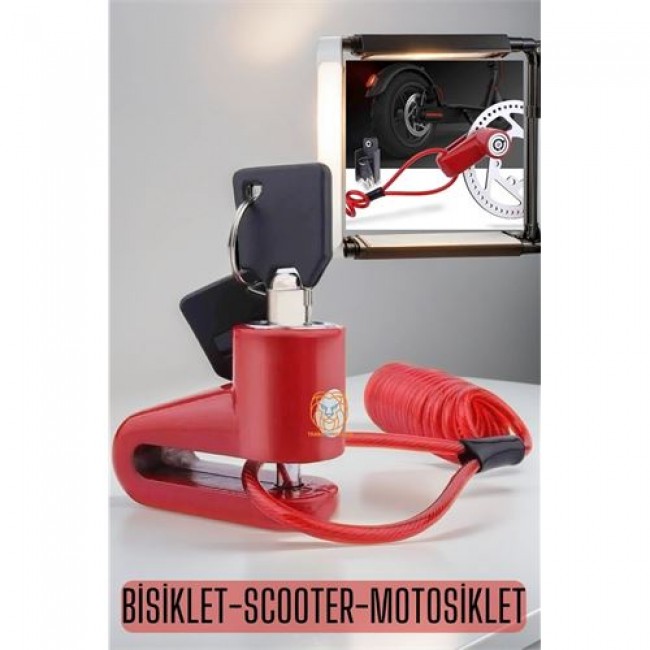 Renkmix Disk Kilidi Bisiklet Motosiklet Scooter 720428