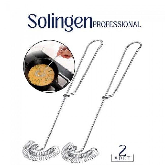 2 Li çelik Spiral çırpıcı Solingen Professional