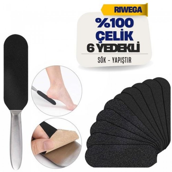 Renkmix Riwega 10 Yedekli çelik Pedikür Spatulası