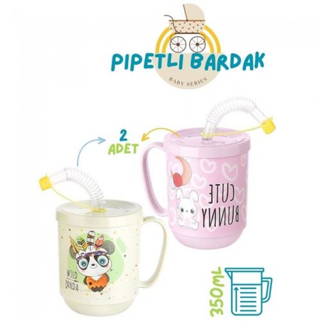 Pipetli Bardak 2 Li Momma Design