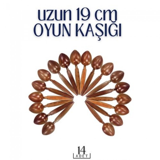 Uzun Oyun Kaşığı 14 Adet