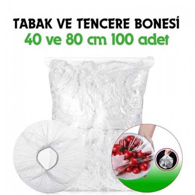 Tabak Ve Tencere Bone Seti 2 Boyutlu 100 Adet