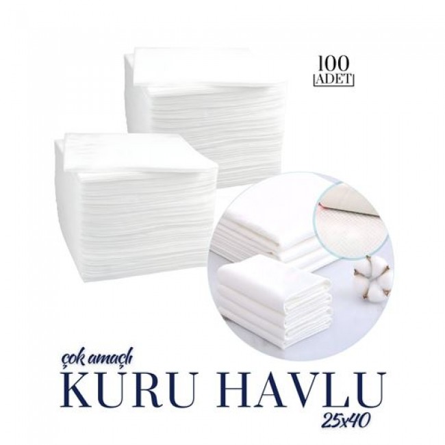 çok Amaçlı  Kuru Havlu 25x40cm 100 Adet