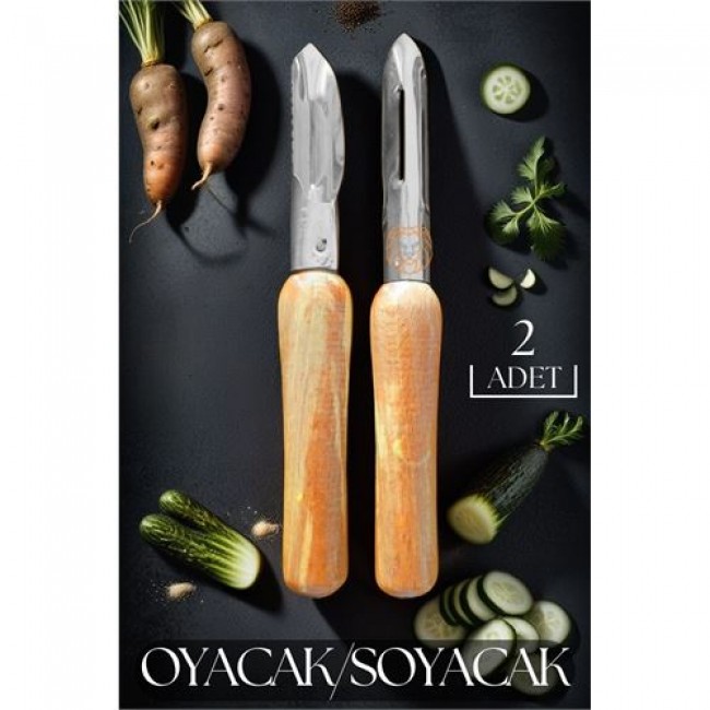 Soyacak Oyacak Ahşap Saplı 2 Li Set Scopelliti Design