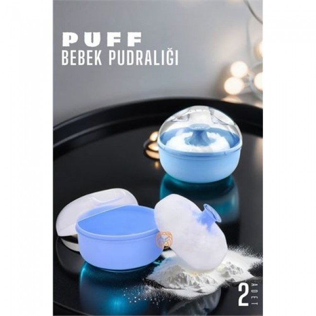 Renkmix Bebek Pudralığı Puff Pudralık 2 Adet