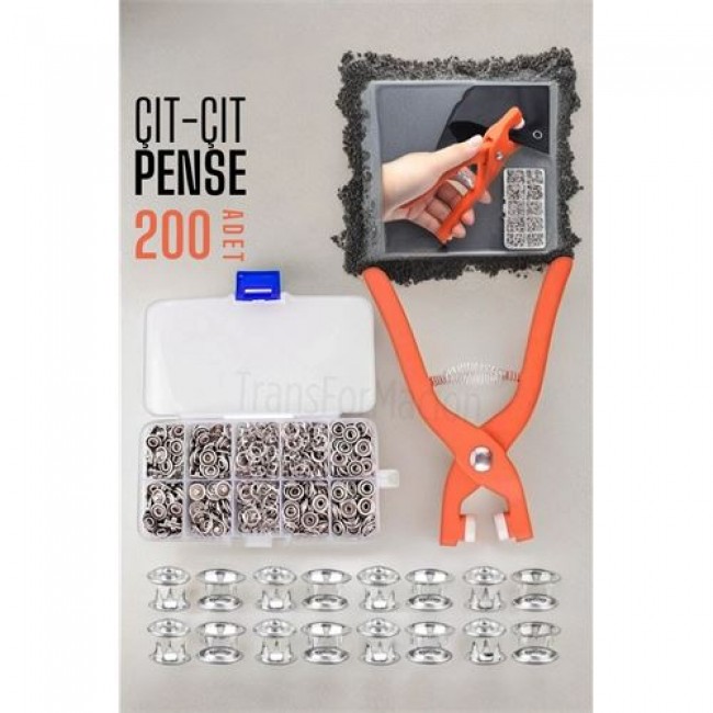 Penseli çıtçıt Seti 200 Lü Paket