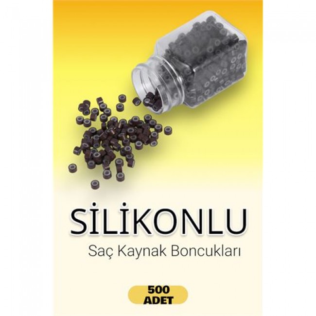 Nano Saç Kaynak Boncukları Koyu Kahve 500 Adet