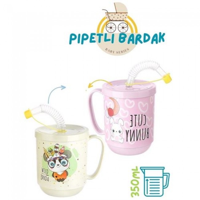 Renkmix 8 Adet Pipetli Bardak  Momma Design 718282