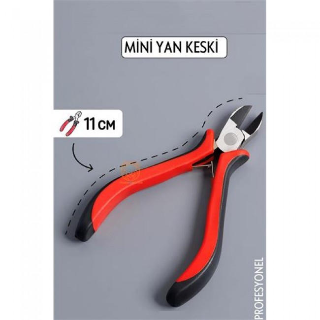 4 Adet Profesyonel Mini Yan Keski 11 Cm 426977