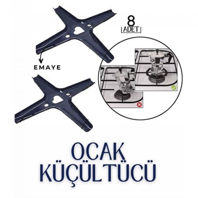 Renkmix 8 Adet Mutfak Gazlı Ocak Küçültücü  Brokis Design 719042  Toptan Paket