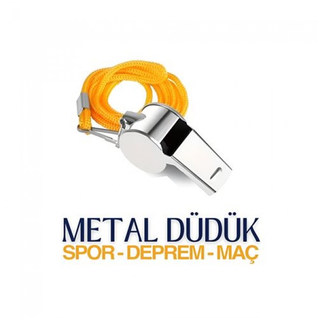 Renkmix 4 Adet Metal Spor Ve Deprem Düdüğü Sigefriedo Design 715684 Toptan Paket