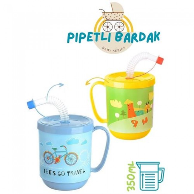 Renkmix 8 Adet Pipetli Bardak   Momma Design 718281