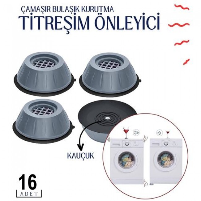 16 Adet Titreşim önleyici Kauçuk  S.langston Design 715742