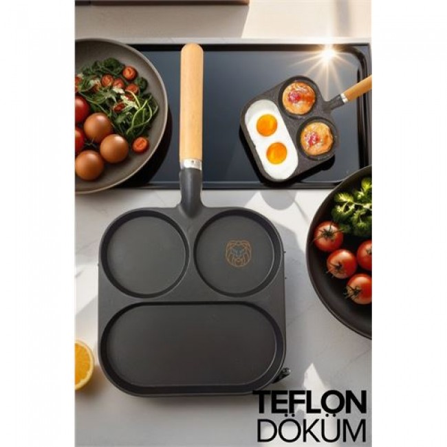 Renkmix Teflon Döküm Omlet Tavası Kvasnicka Design