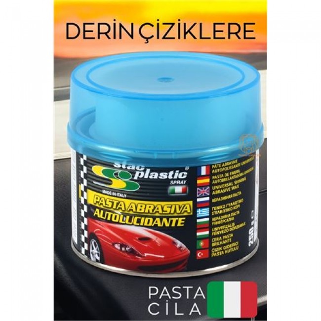 Renkmix Derin çizikleri Gideren Pasta Cila  Stac Plastic Italy