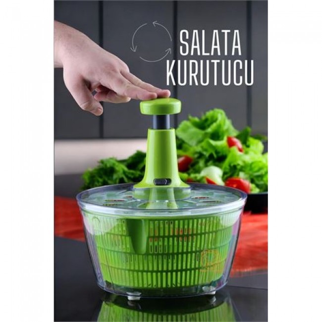 Salata Kurutucu üstten Basmalı Pratik