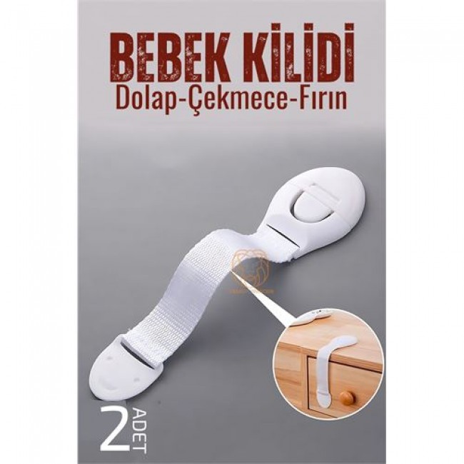 18 Cm çocuk Dolap Ve çekmece Kilidi 2 Adet