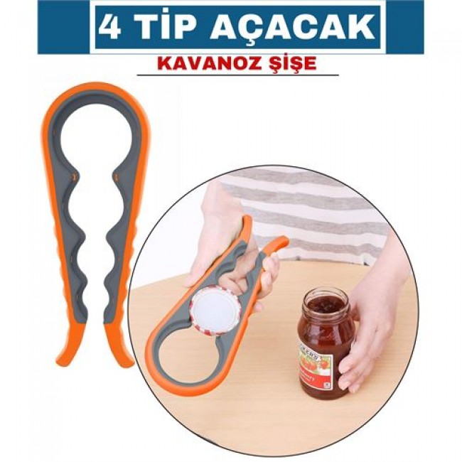 Renkmix 4 Adet Wangsness 4 Tip Kavanoz şişe Açacağı 717197