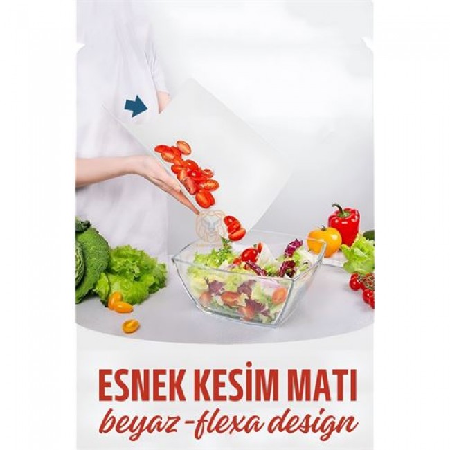 Renkmix Esnek Plastik Kesim Matı Flexa Design Beyaz