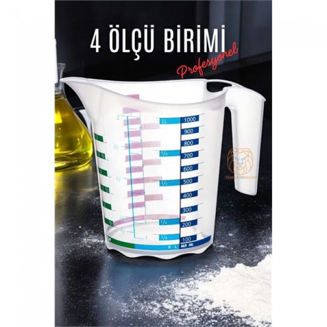 ölçü Kabı Profesyonel Bpa Free 1000 Ml