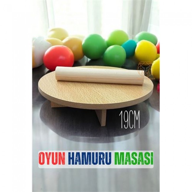 Renkmix Oyun Hamur Masası 19 Cm çocuk Oyuncak Hamur Açma Masası