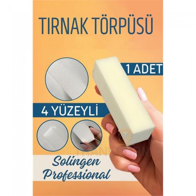 Tırnak Törpü 4 Yüzey Blok Sünger Solingen Professional