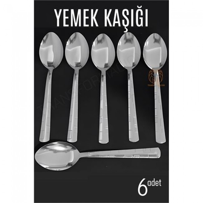 Yemek Kaşığı Seti Veneta 6 Lı Paslanmaz