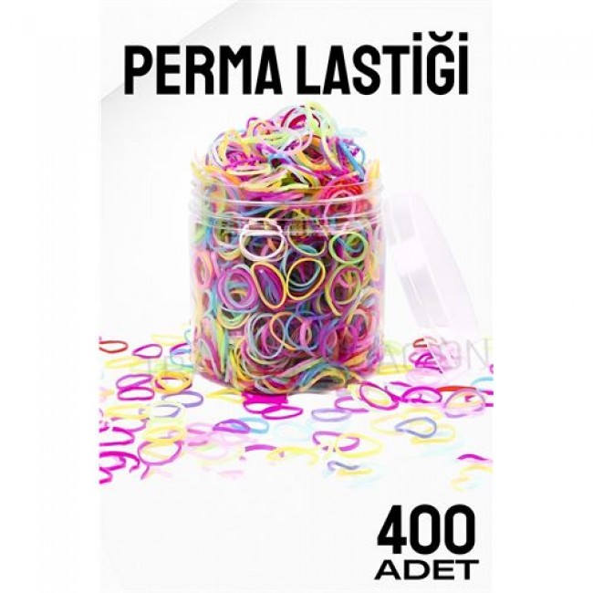 Perma Lastiği İnce 400 Adet Renkli̇