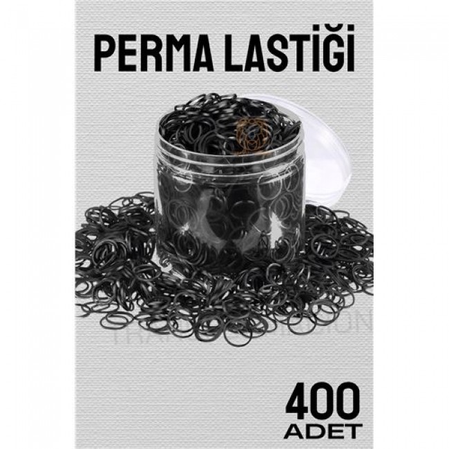 Perma Lastiği İnce 400 Adet Si̇yah