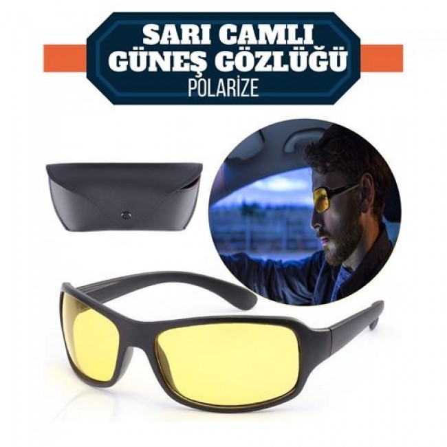 Polarize Uv400 Sarı Camlı Güneş Gözlüğü