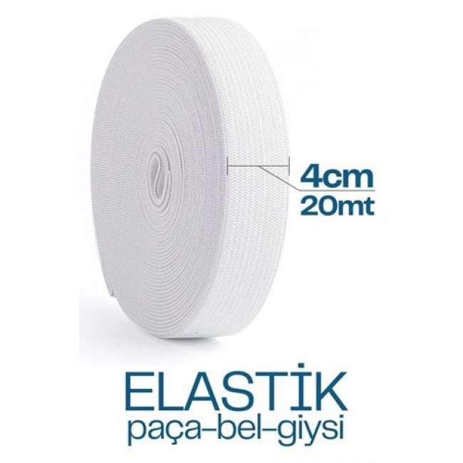 20 Metre Yassı Bel Paça Giysi Lastiği 4 Cm 718885