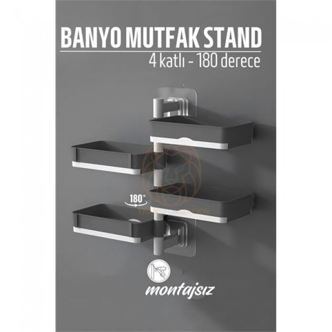 4 Katlı Banyo Organizer Stand