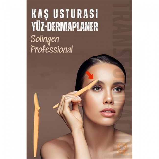 Kaş şekillendirici Kaş Dermaplaner Yüz Usturası Solingen Professional