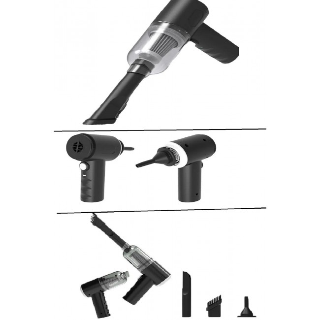 İndirimde 120 w şarjlı el süpürgesi çekme – üfleme özellikli ev araba klavye süpürgesi