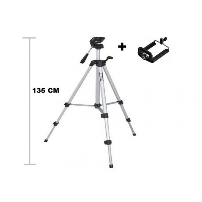 İndirimde Tripod : telefon ve kamera tutucu ayak + telefon tutucu - 105cm