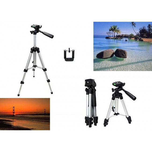 İndirimde Tripod : telefon ve kamera tutucu ayak + telefon tutucu - 105cm